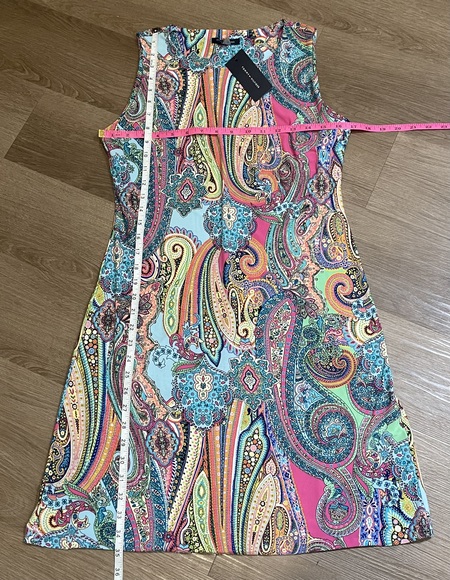NWT Tommy Hilfiger Sleeveless Paisley Dress Sz 4  * Colorful * Dressy * Feminine - Picture 5 of 10